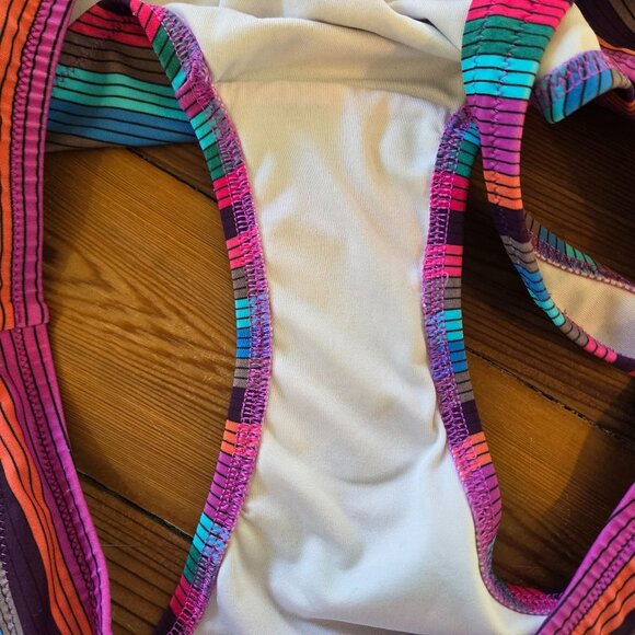 Victoria's Secret Striped Bandeau Halter Monokini, EUC - Picture 7 of 8